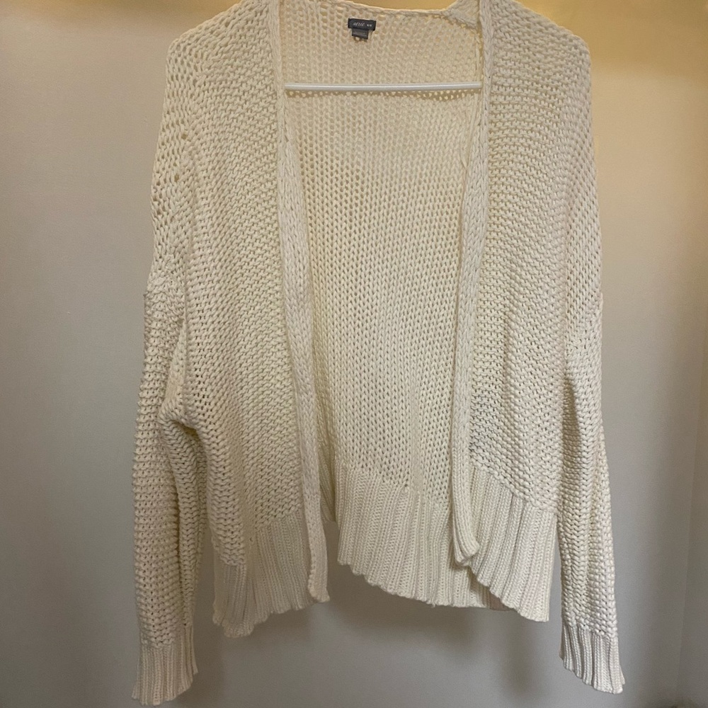 Aerie White Cozy Cardigan